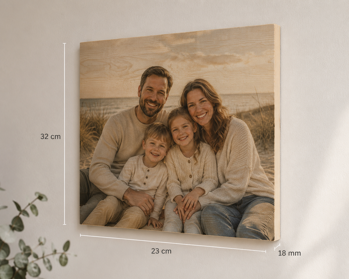 Foto op hout met eigen foto